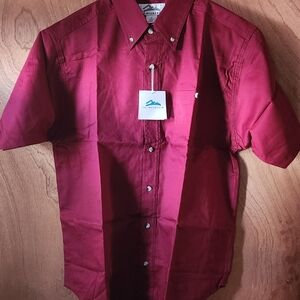 Men's Red Short Sleeve Shirt